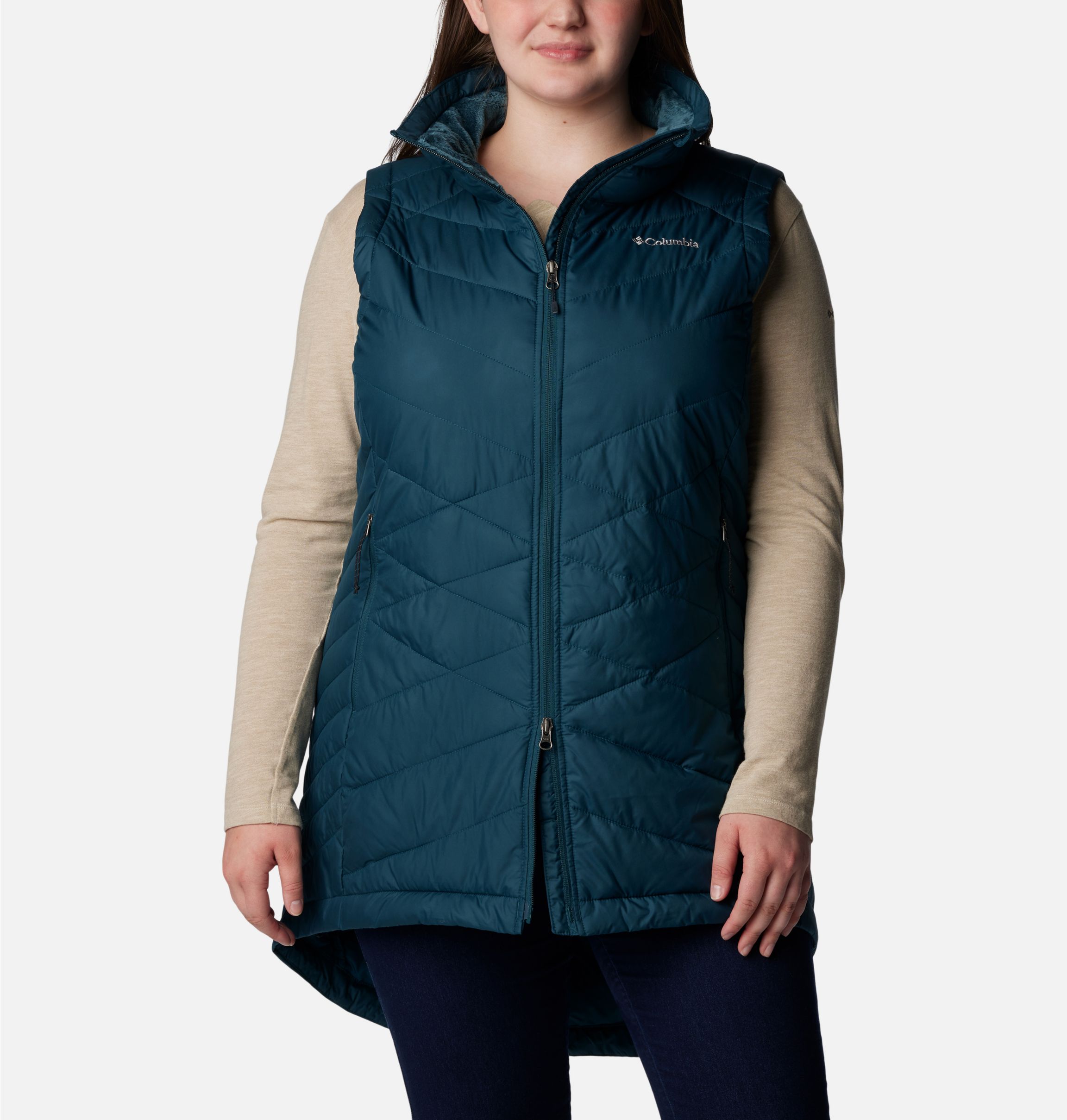 Columbia Women's Heavenly Vest, Insulated, Semi-Fitted, Winter