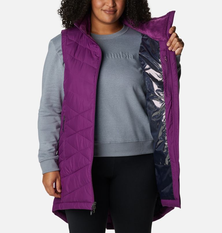 Heavenly Long Vest | 575 | 2X, Color: Plum, image 5