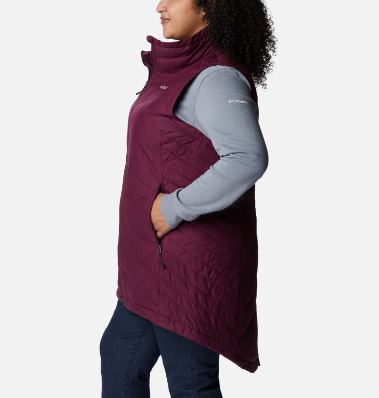 Women's Heavenly Long Vest - Plus Size, Color: Marionberry, image 3