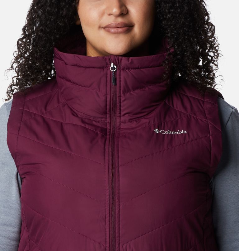 Columbia heavenly vest plus on sale size