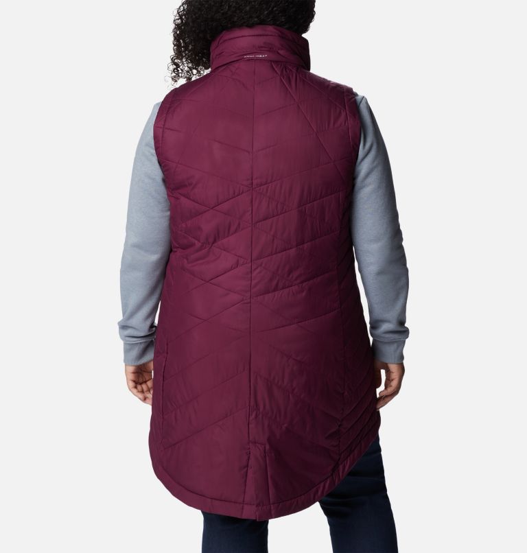 Women's Heavenly Long Vest - Plus Size, Color: Marionberry, image 2