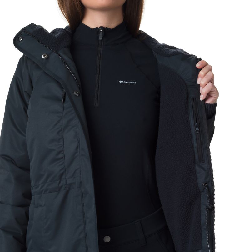 Parka con forro polar sherpa South Canyon para mujer, Color: Black, image 4