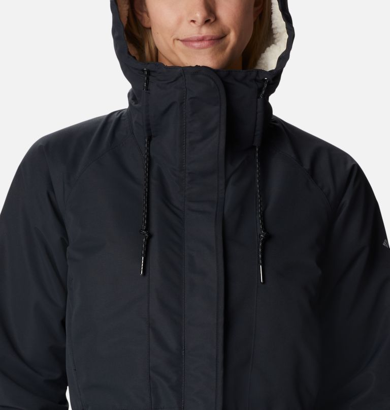 Women's South Canyon Sherpa Lined Waterproof Parka, Color: Black, image 4