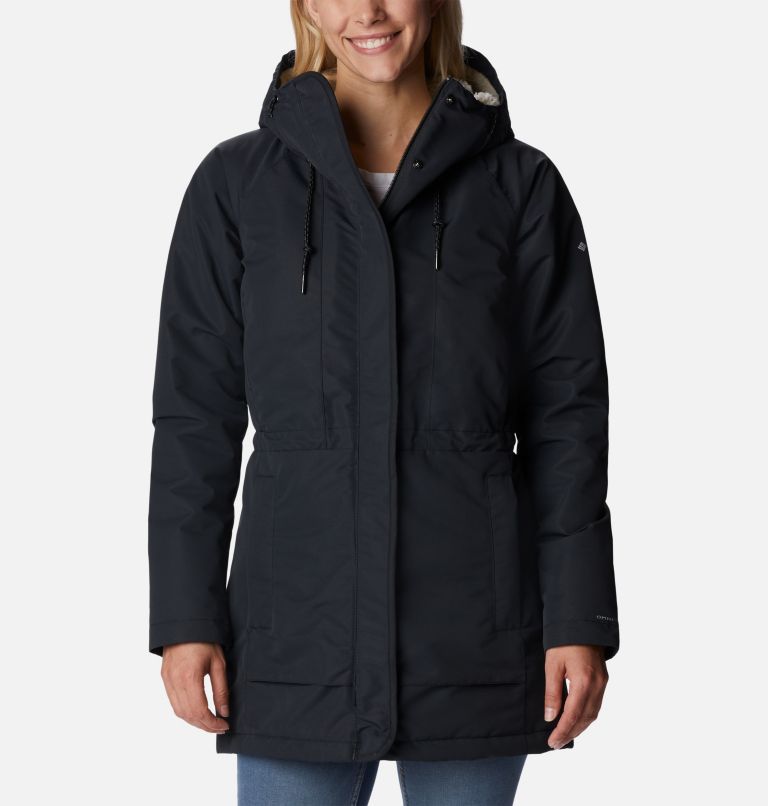 Women's South Canyon Sherpa Lined Waterproof Parka, Color: Black, image 1