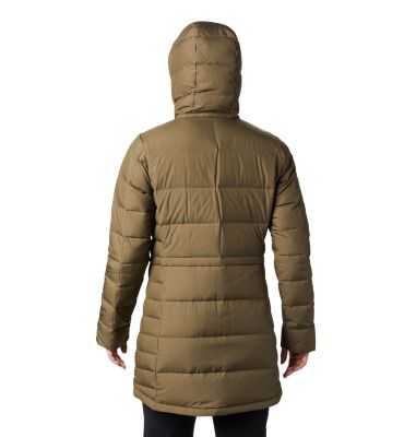 columbia women's hexbreaker long down jacket