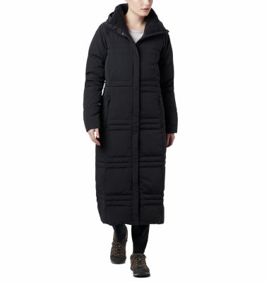 columbia black long jacket