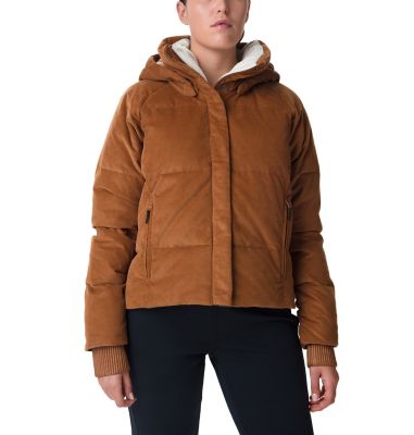 brown down jacket women's