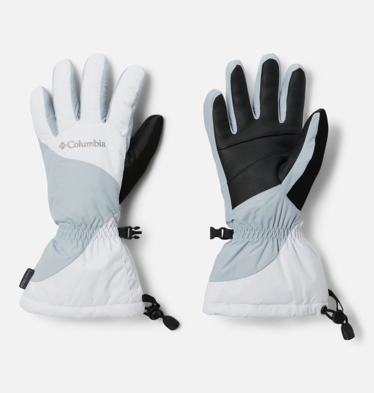 Women's Tumalo Mountain Gloves, Color: White, Cirrus Grey, image 1