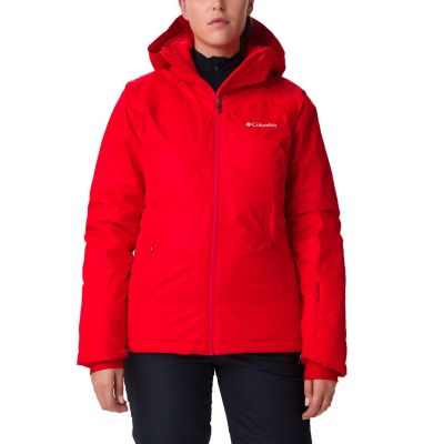 Women's Veloca Vixen Ski Jacket Veloca Vixen&trade; Jacket | 658 | M, Red Lily Slopes Emboss, front