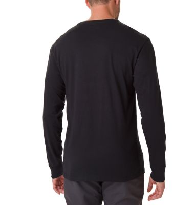 Men's Cades Cove Long Sleeve Graphic T-Shirt Cades Cove&trade; LS Graphic Tee | 011 | S, Black, Faceted Badge, back