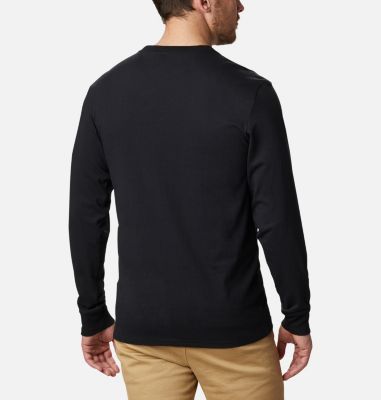 Men's Cades Cove Long Sleeve Graphic T-Shirt Cades Cove&trade; LS Graphic Tee | 011 | S, Black Jagged Peak, back