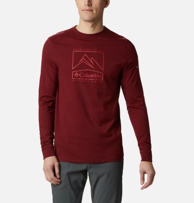 red graphic long sleeve