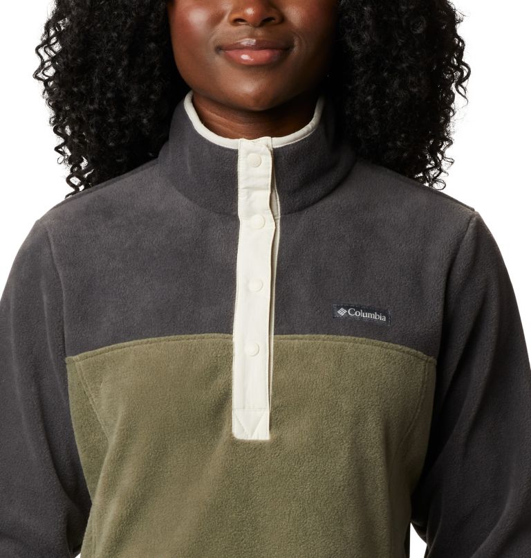 Benton Springs 1/2 Snap Pullover | 011 | S, Color: Shark, Stone Green, image 4