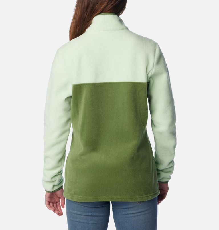 Women's Benton Springs Half Snap Pullover, Color: Canteen, Sage Leaf, image 2