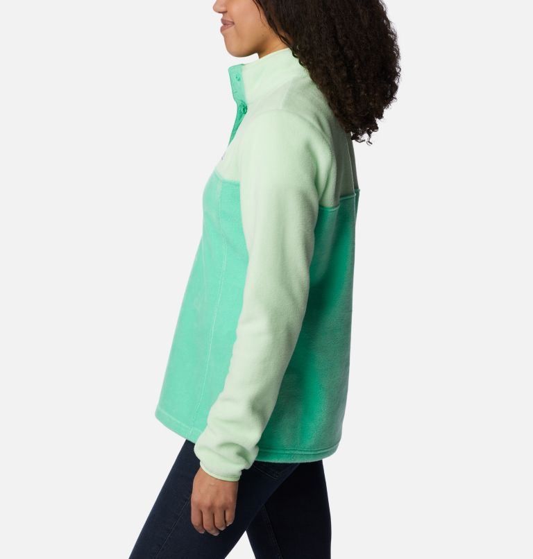Forro polar con cierre medio a presión Benton Springs para mujer, Color: Light Jade, Key West, image 3