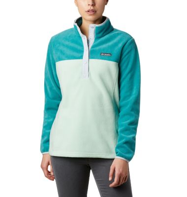 womens fleece half zip pullover