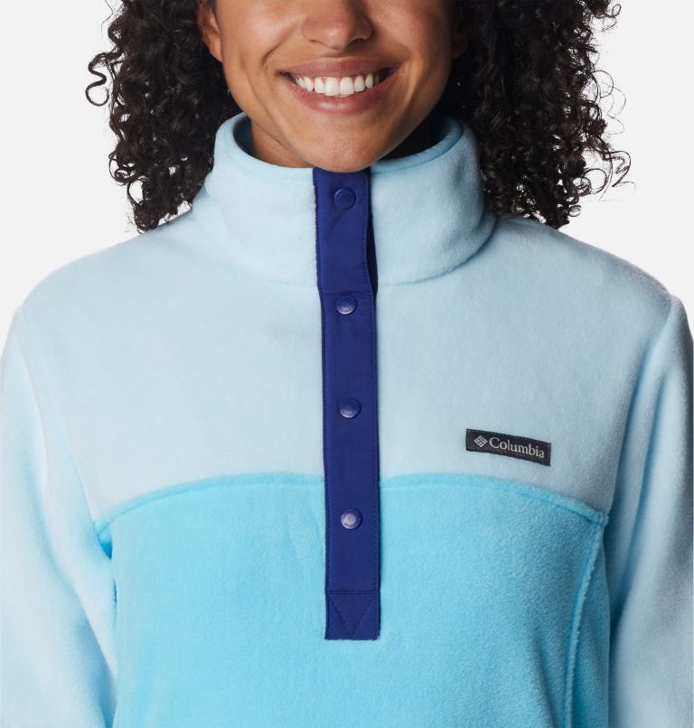 Women's Benton Springs Half Snap Pullover, Color: Atoll, Spring Blue, image 4