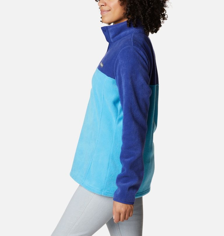 Thumbnail: Benton Springs 1/2 Snap Pullover | 422 | S, Color: Blue Chill, Dark Sapphire, image 3