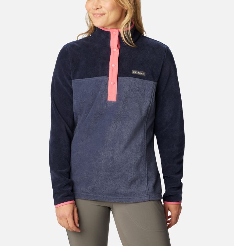 Women's Fleece Half Zip Pullover - All In Motion™ Light Blue XS