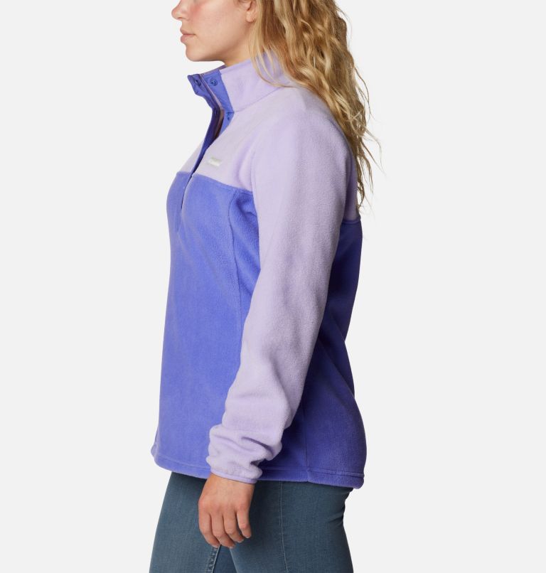 Women's Benton Springs 1/2 Snap Fleece Pullover, Color: Purple Lotus, Frosted Purple, image 3