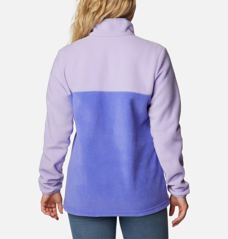 Forro polar con cierre medio a presión Benton Springs para mujer, Color: Purple Lotus, Frosted Purple, image 2