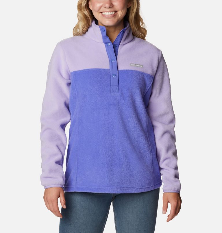 Thumbnail: Women's Benton Springs 1/2 Snap Fleece Pullover, Color: Purple Lotus, Frosted Purple, image 1
