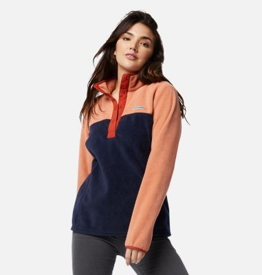 Pullover con cierre medio a presi&oacute;n Benton Springs&trade; para mujer Benton Springs&trade; 1/2 Snap Pullover | 023 | M, Nova Pink, Dark Nocturnal, front