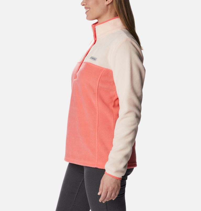 Benton Springs 1/2 Snap Pullover | 614 | PS, Color: Blush Pink, Peach Blossom, image 3