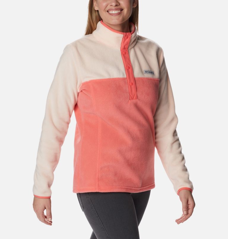 Benton Springs 1/2 Snap Pullover | 614 | PXS, Color: Blush Pink, Peach Blossom, image 5