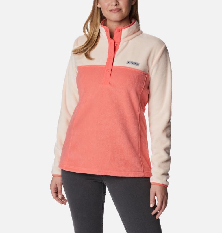 Women's Benton Springs 1/2 Snap Pullover, Color: Blush Pink, Peach Blossom, image 1