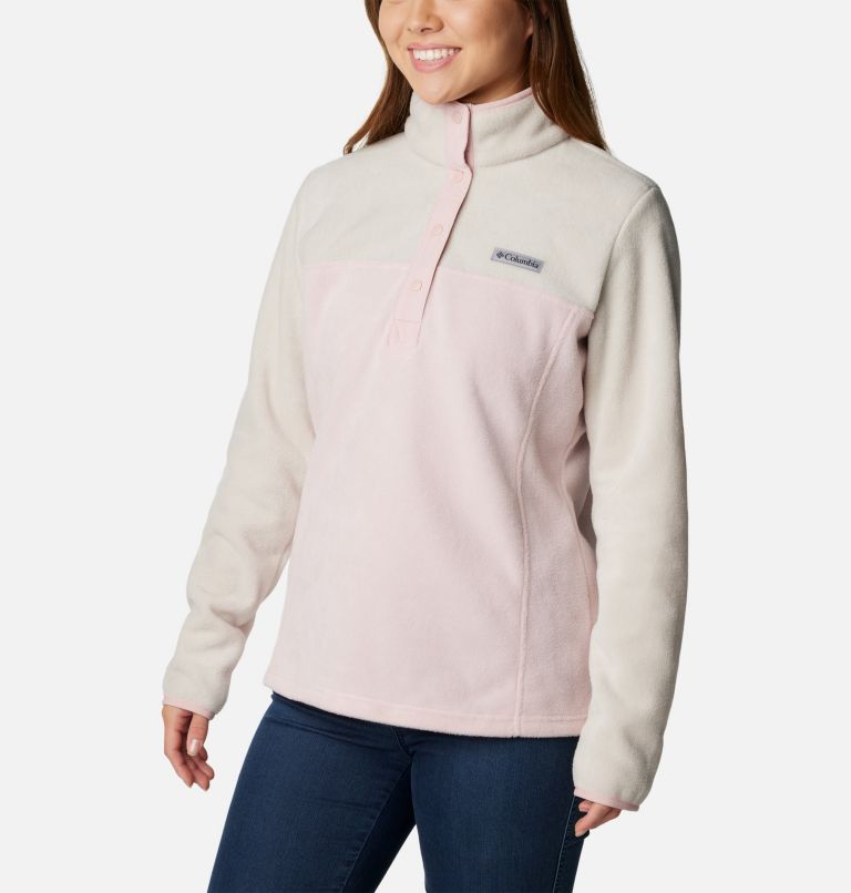 Thumbnail: Women's Benton Springs Half Snap Pullover, Color: Dusty Pink, Dark Stone, Dusty Pink, image 5