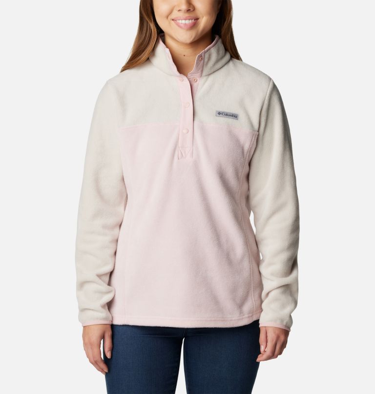 Thumbnail: Women's Benton Springs Half Snap Pullover, Color: Dusty Pink, Dark Stone, Dusty Pink, image 1