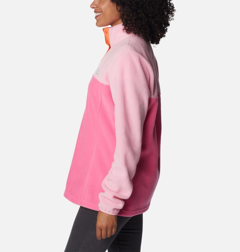 Benton Springs 1/2 Snap Pullover | 656 | M, Color: Wild Geranium, Wild Rose, image 3