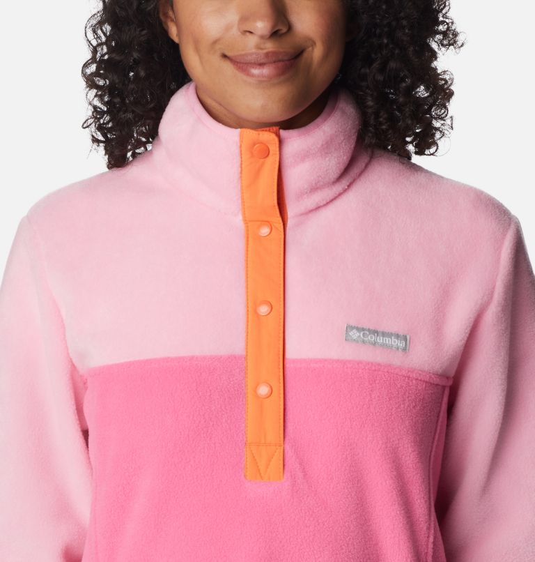 Benton Springs 1/2 Snap Pullover | 656 | M, Color: Wild Geranium, Wild Rose, image 4