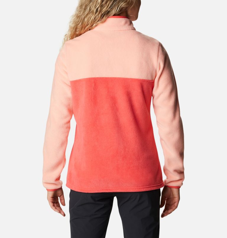 Women's Benton Springs Half Snap Pullover, Color: Red Hibiscus, Coral Reef, image 2