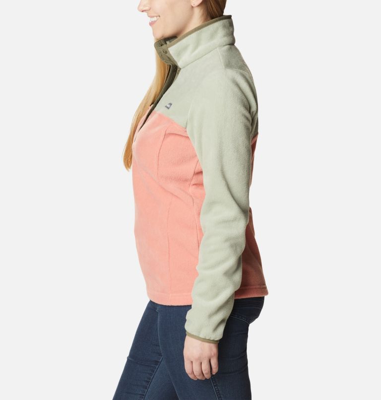 Benton Springs 1/2 Snap Pullover | 852 | L, Color: Faded Peach, Safari, Stone Green, image 3