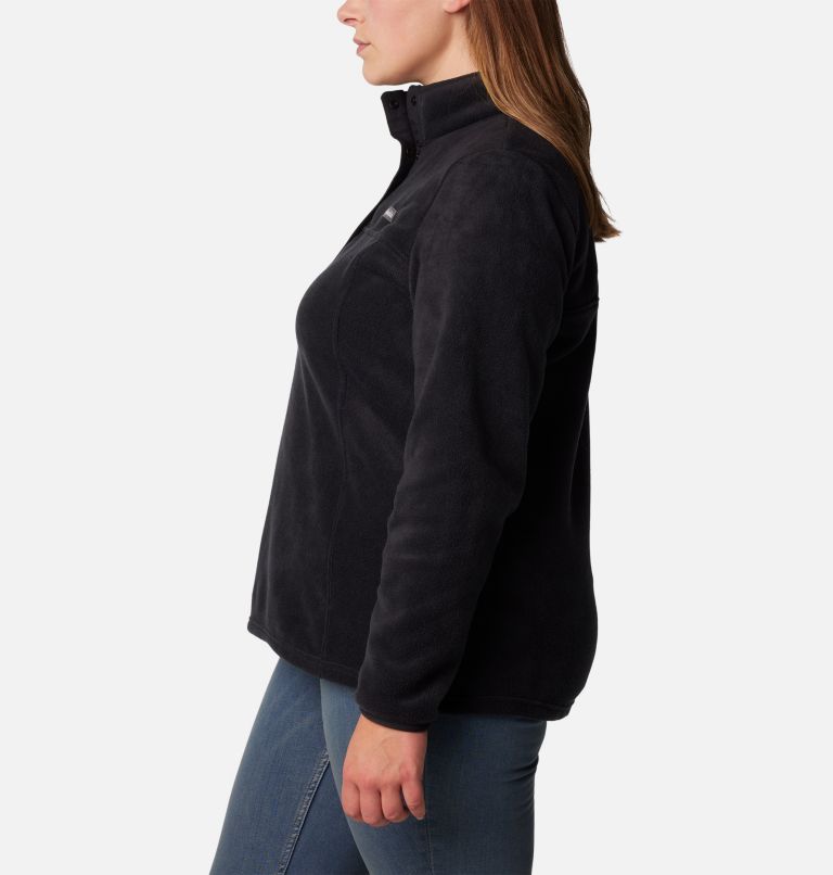 Women's Benton Springs Half Snap Fleece Pullover - Plus Size, Color: Black, image 3