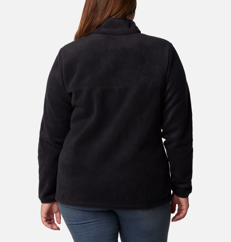 Women's Benton Springs Half Snap Fleece Pullover - Plus Size, Color: Black, image 2