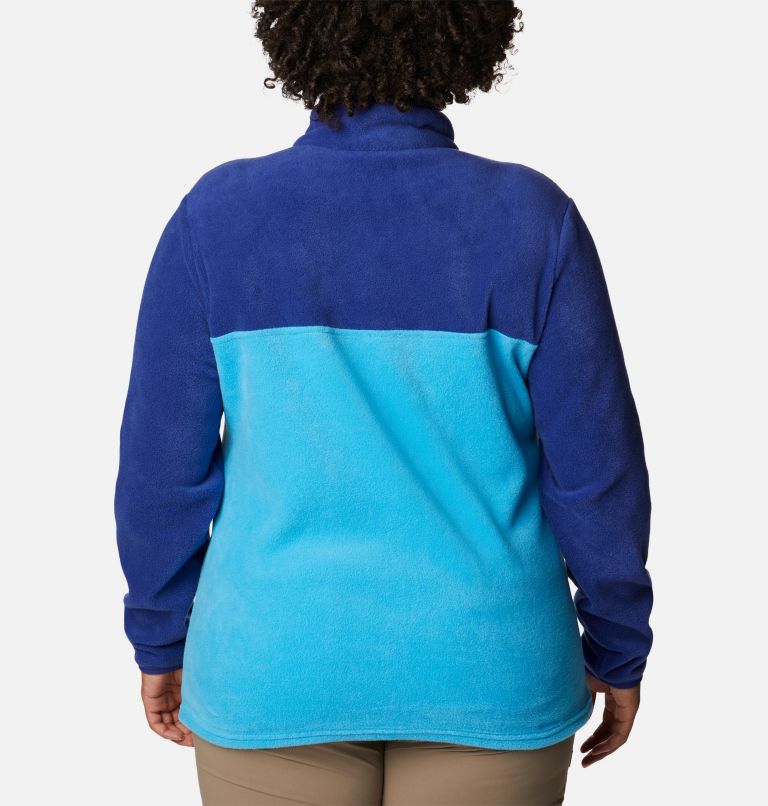 Thumbnail: Women's Benton Springs 1/2 Snap Pullover - Plus Size, Color: Blue Chill, Dark Sapphire, image 2