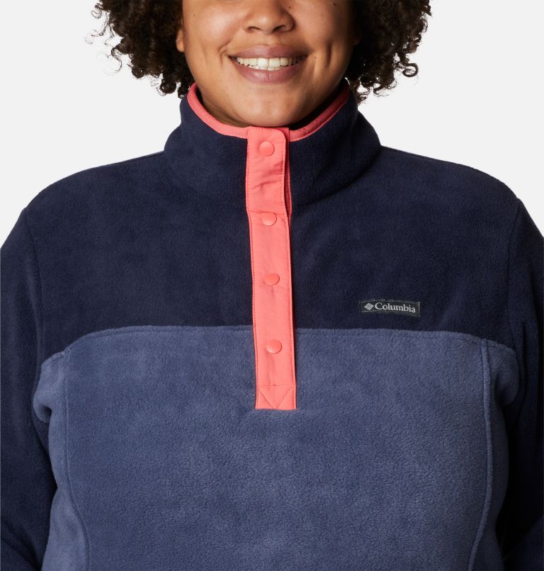 Women's Benton Springs 1/2 Snap Pullover - Plus Size, Color: Nocturnal, Dark Nocturnal, image 4