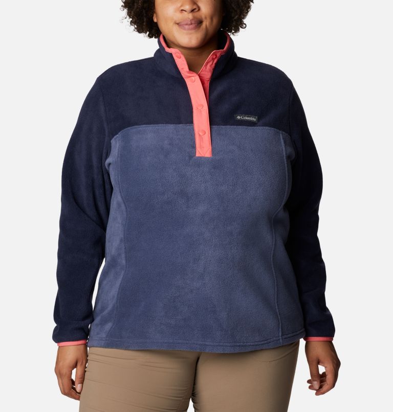 Women's Benton Springs 1/2 Snap Pullover - Plus Size, Color: Nocturnal, Dark Nocturnal, image 1