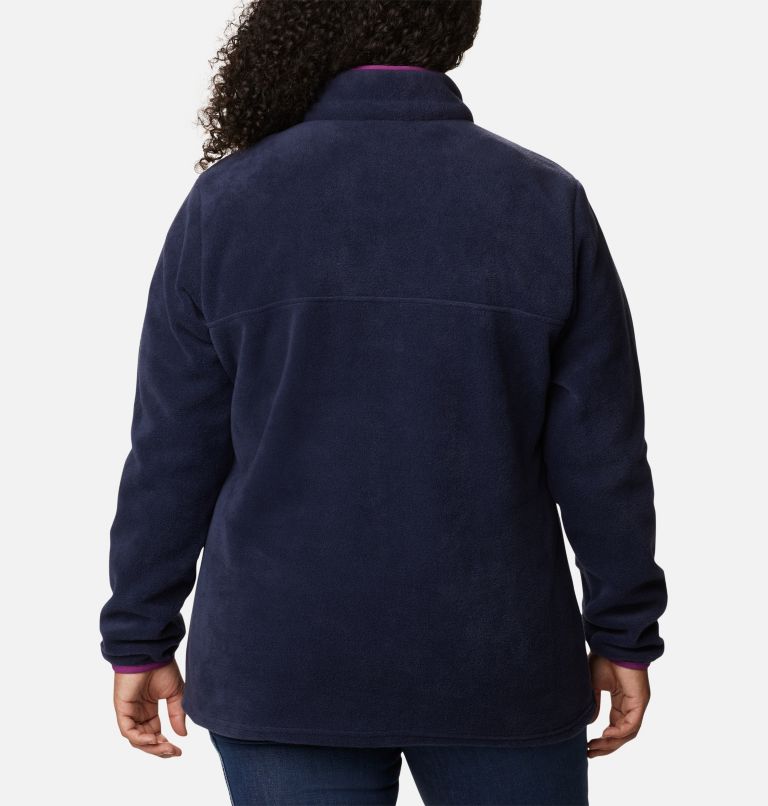 Women's Benton Springs Half Snap Fleece Pullover - Plus Size, Color: Dark Nocturnal, Plum