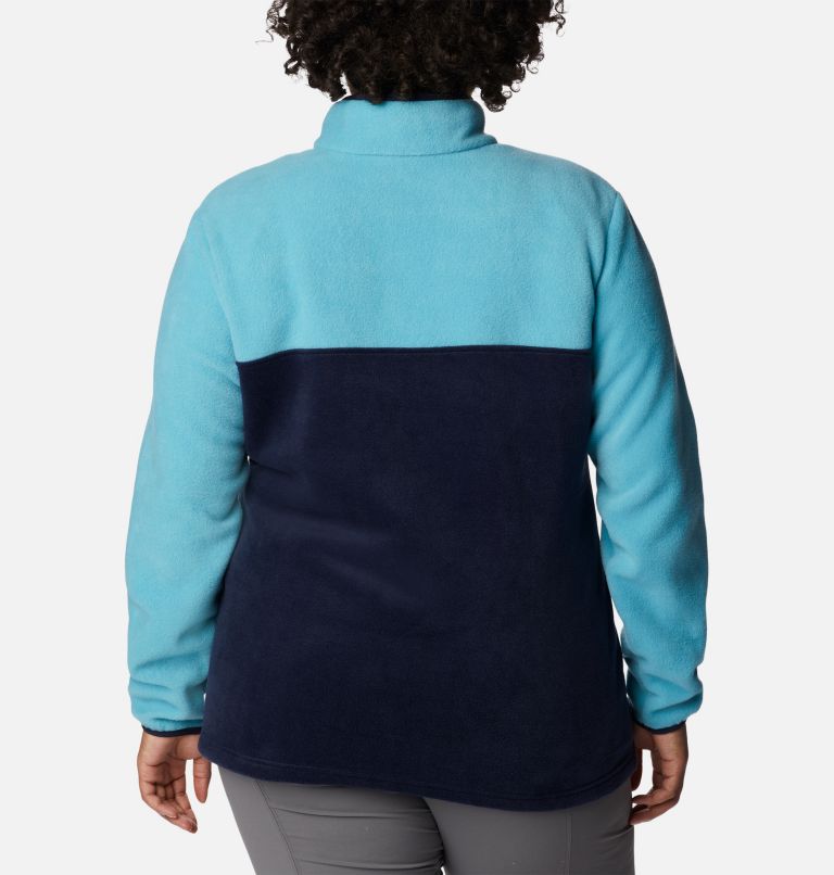 Women's Benton Springs 1/2 Snap Pullover - Plus Size, Color: Dark Nocturnal, Sea Wave