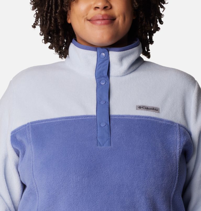 Women's Benton Springs Half Snap Fleece Pullover - Plus Size, Color: Eve, Whisper, image 4