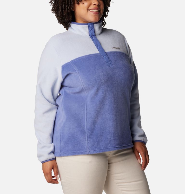 Women's Benton Springs Half Snap Fleece Pullover - Plus Size, Color: Eve, Whisper, image 5