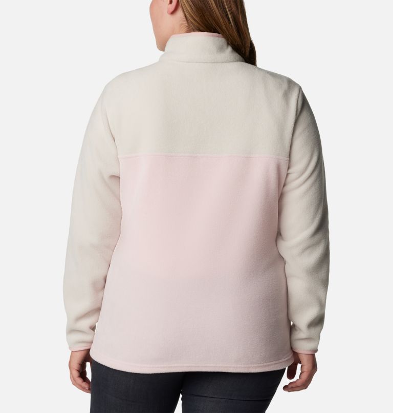Women's Benton Springs Half Snap Fleece Pullover - Plus Size, Color: Dusty Pink, Dark Stone, Dusty Pink, image 2