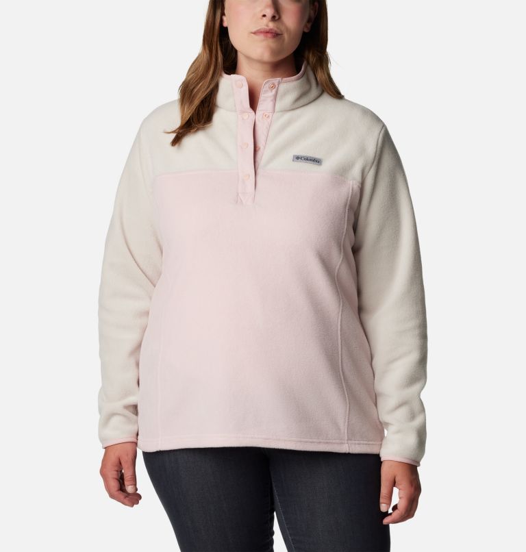 Plus size fleece pullover sale