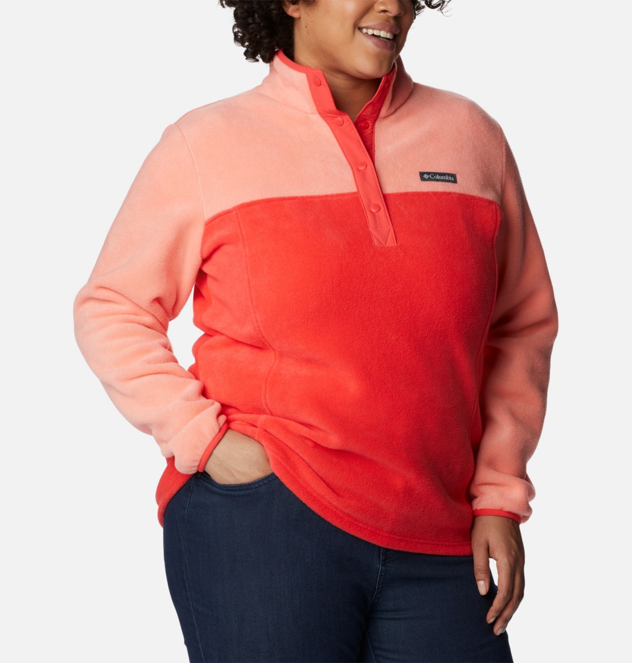 Women's Benton Springs™ Half Snap Fleece Pullover - Plus Size 5