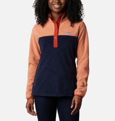 columbia women's benton springs half zip fleece pullover