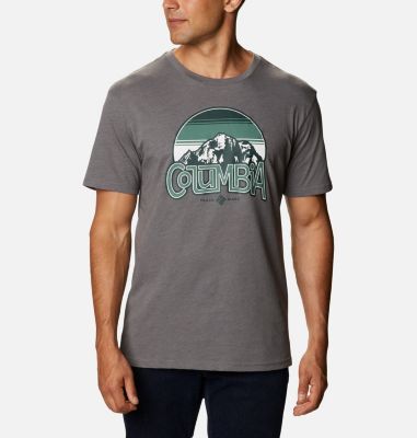 Men's Basin Butte&trade; Short Sleeve Graphic T-Shirt Basin Butte&trade; SS Graphic Tee | 010 | S, City Grey Branded Sunshade, front